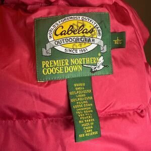 Cabela’s Premier Northern Goosedown Red Puffer Vest Women’s Large90